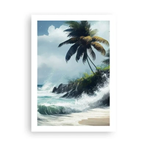 Poster - On a Tropical Shore - 50x70 cm