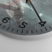 Clock face with numbers