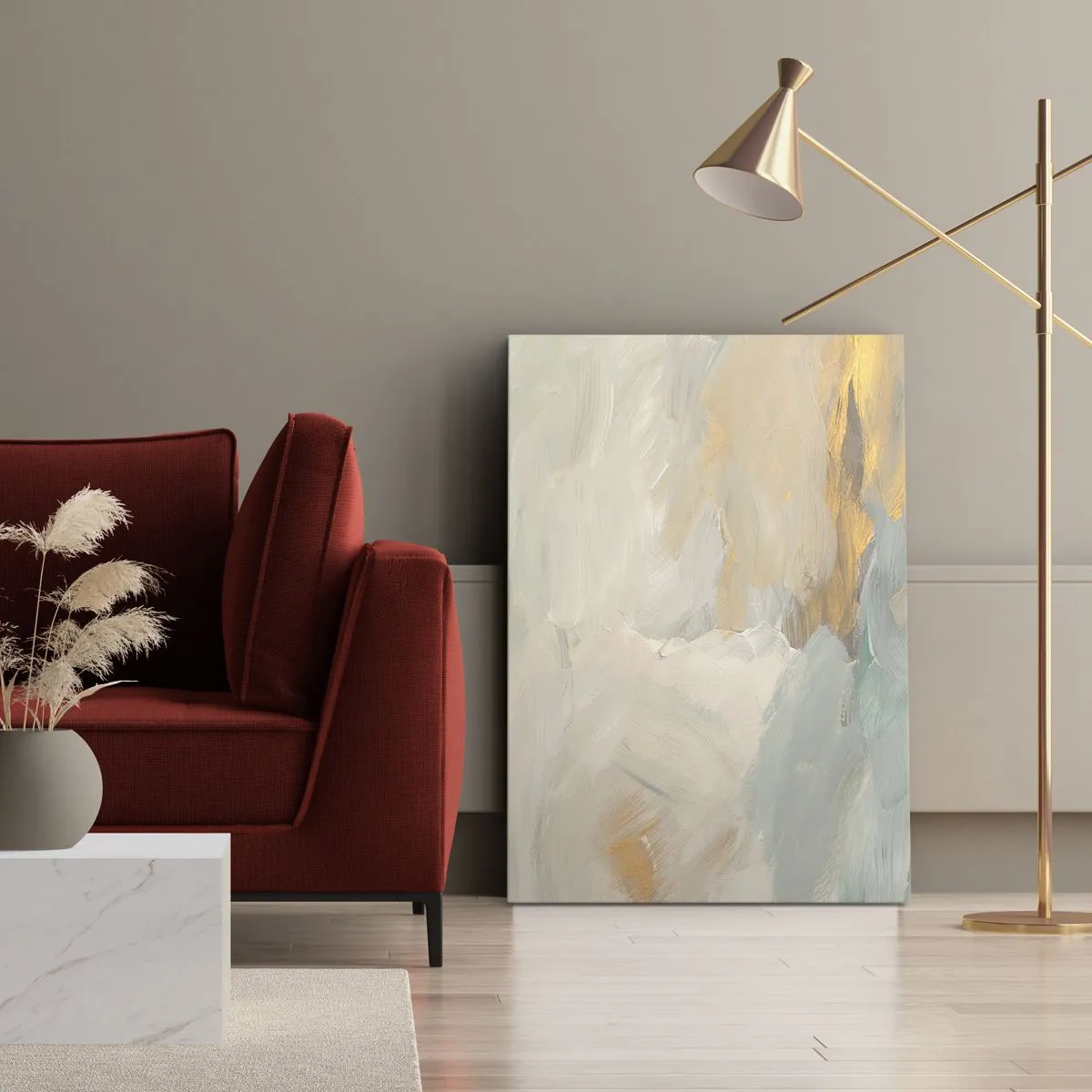 Canvas picture - Abstract: Land of Gentleness - 70x100 cm