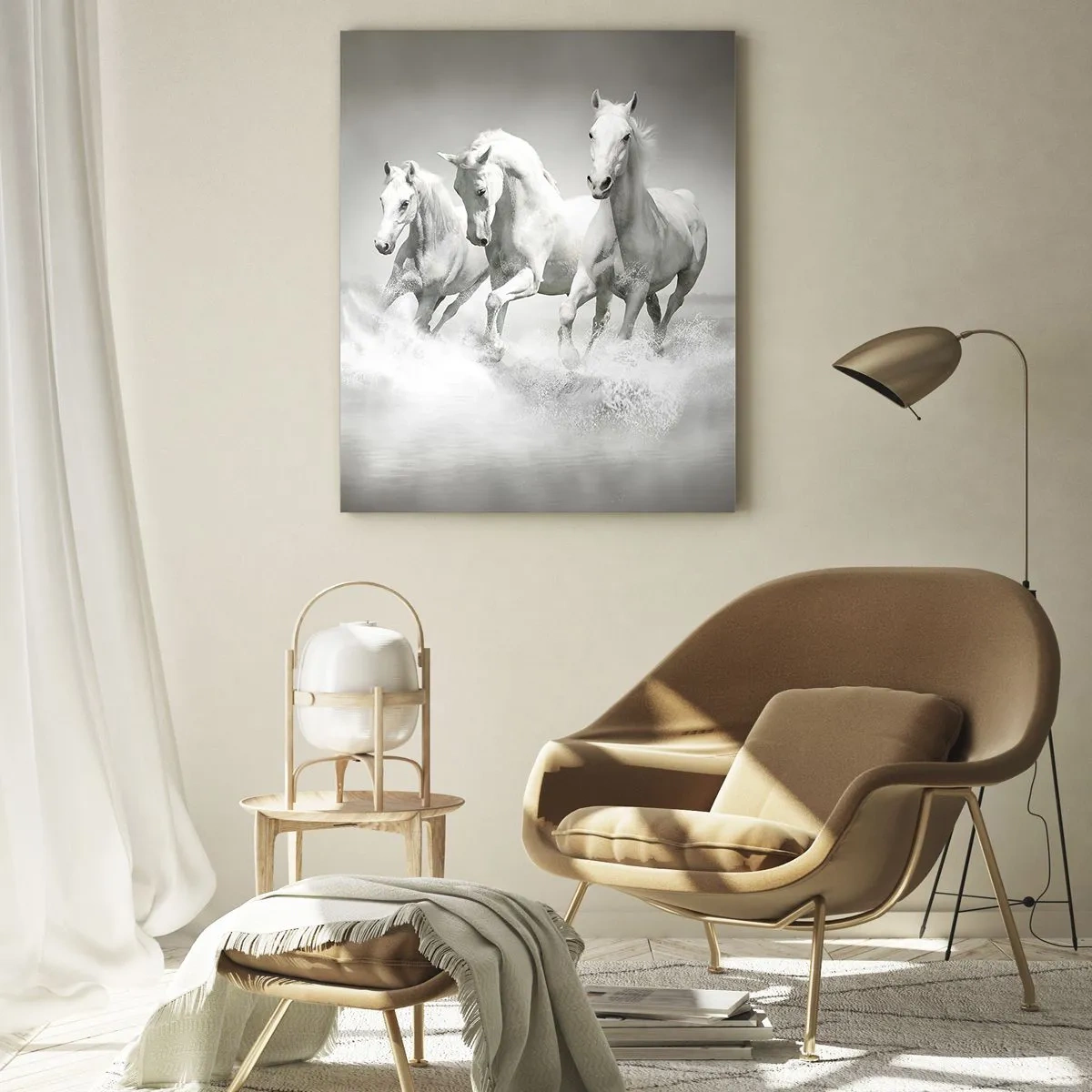 Glass picture - White Madness - 50x70 cm