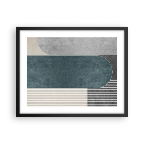 Poster in black frame - Levelled Composition - 50x40 cm