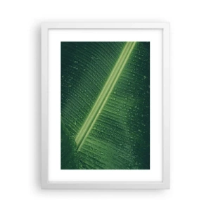 Poster in white frmae - Structure of Green - 30x40 cm