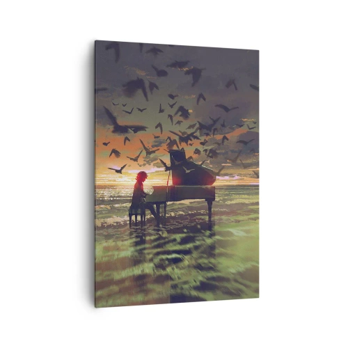 Canvas picture - Concert for Piano and Waves - 70x100 cm