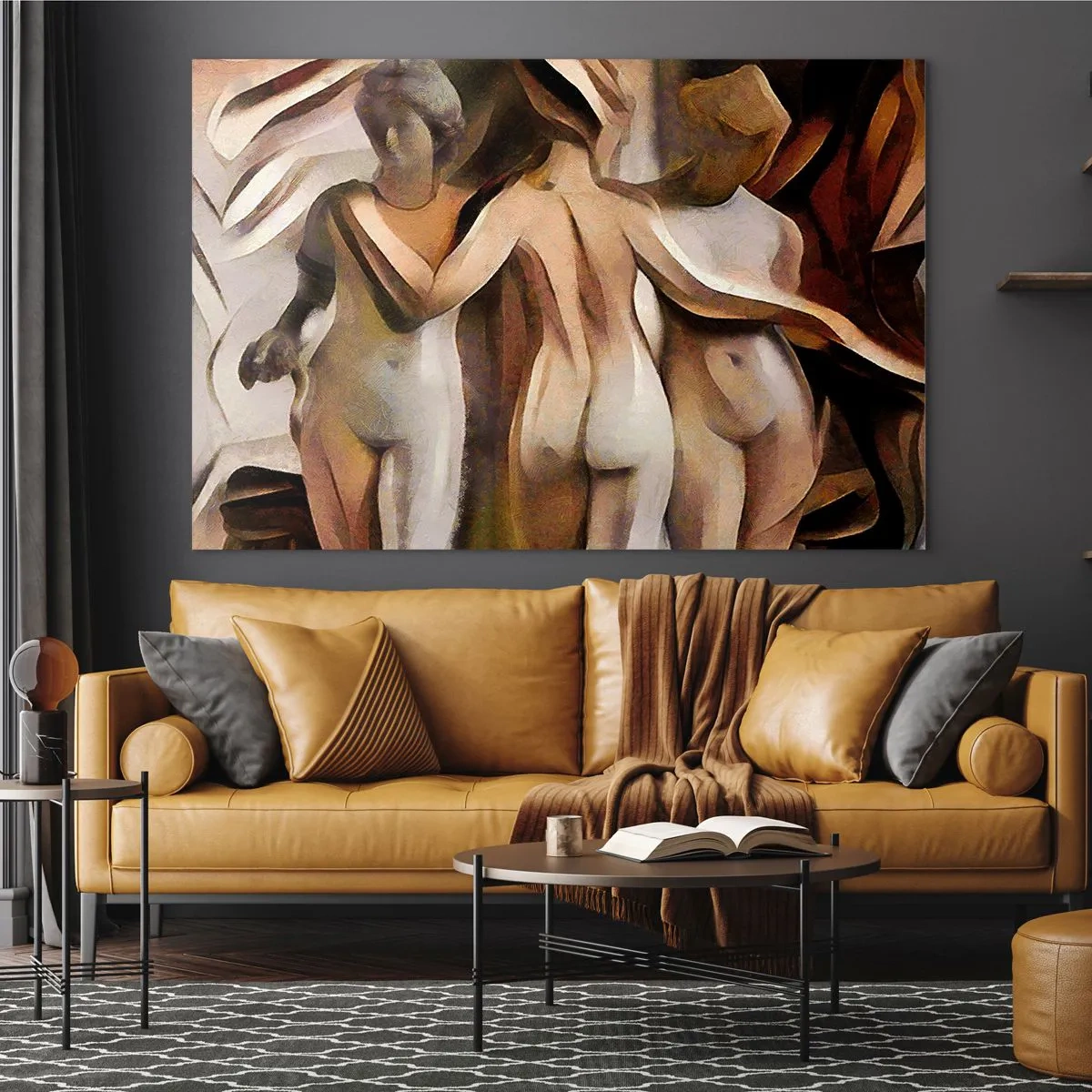 Glass picture - Three Graces 2.0 - 120x80 cm