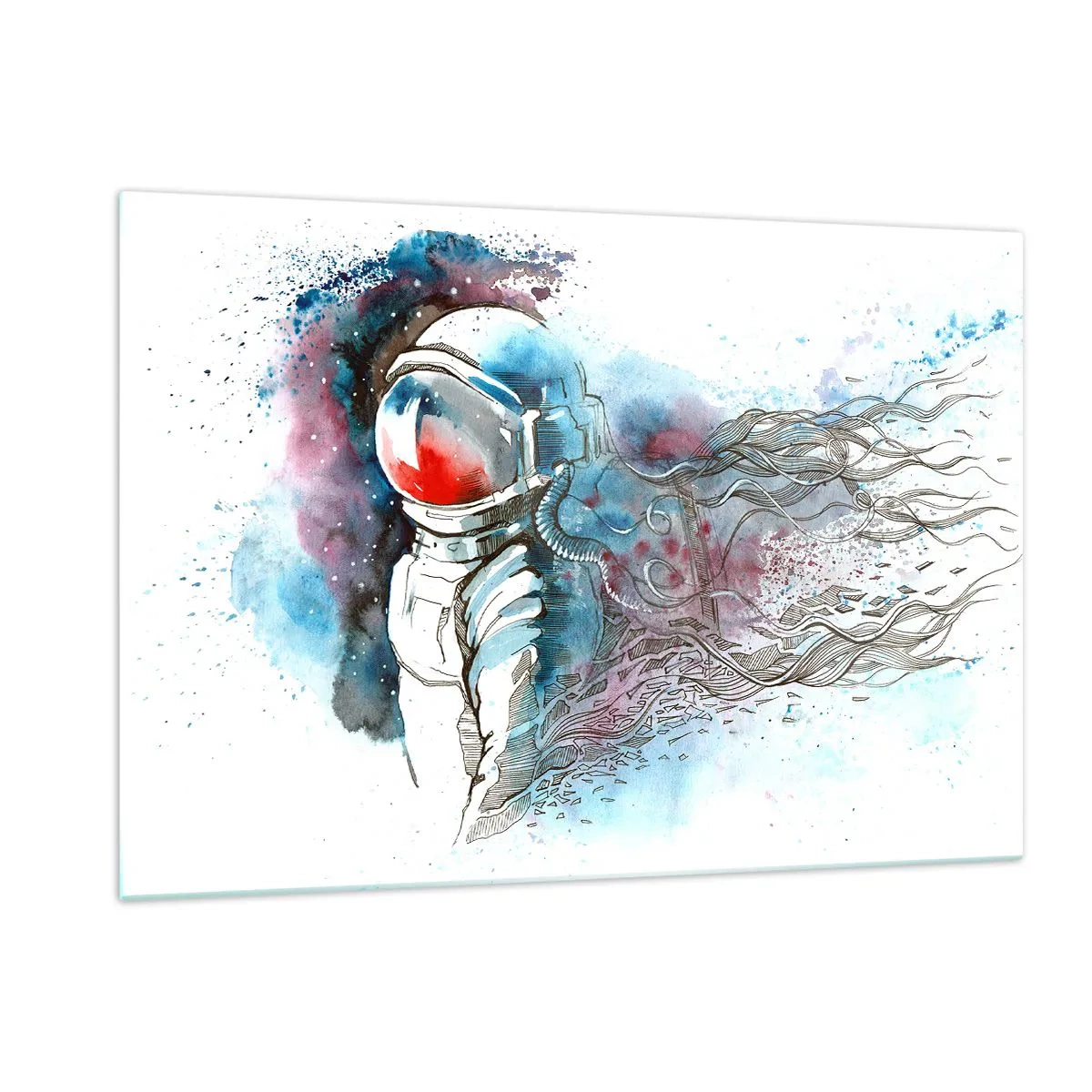 Glass picture - Alone In Space - 120x80 cm