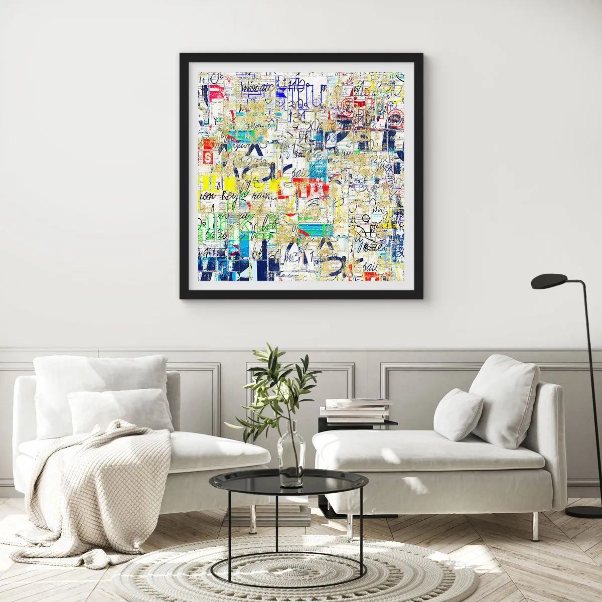 Poster in black frame - Feast for the Eyes - 40x40 cm