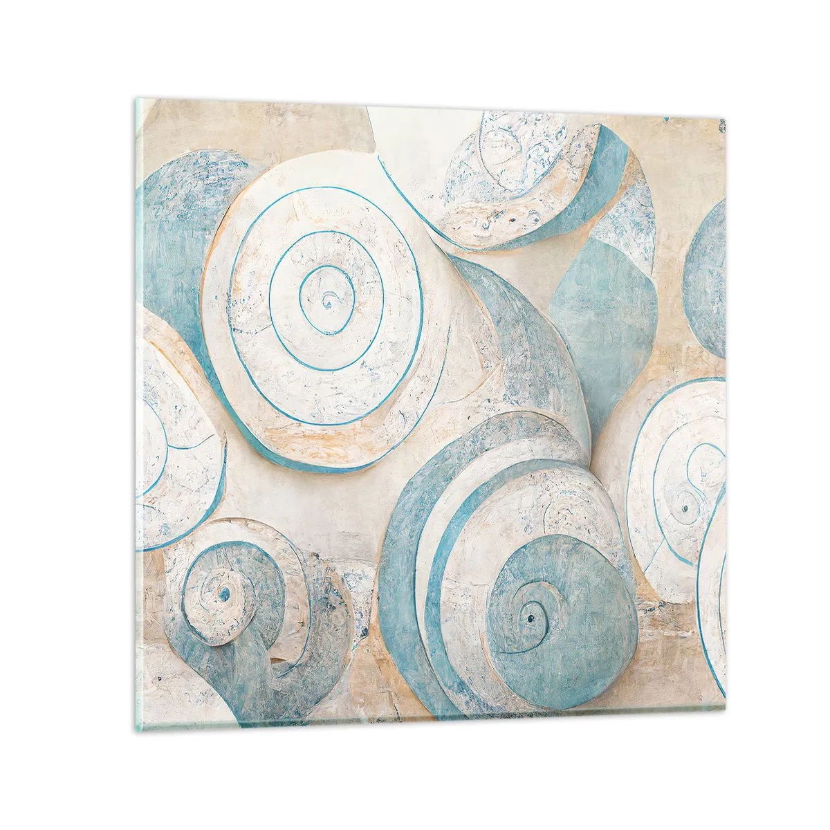 Glass picture - What Does a Shell Hide? - 60x60 cm