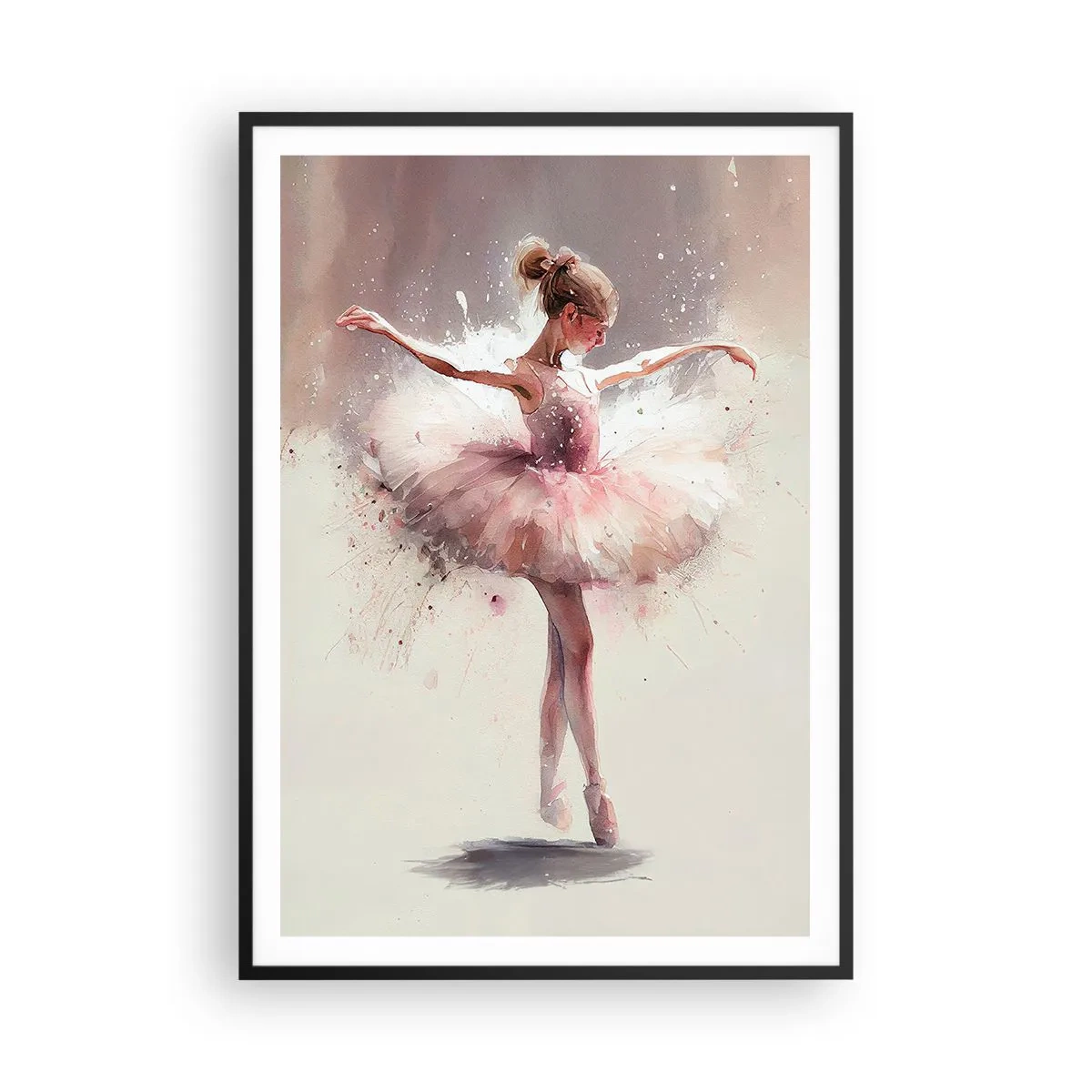 Poster in black frame - Like a Young Bird - 70x100 cm