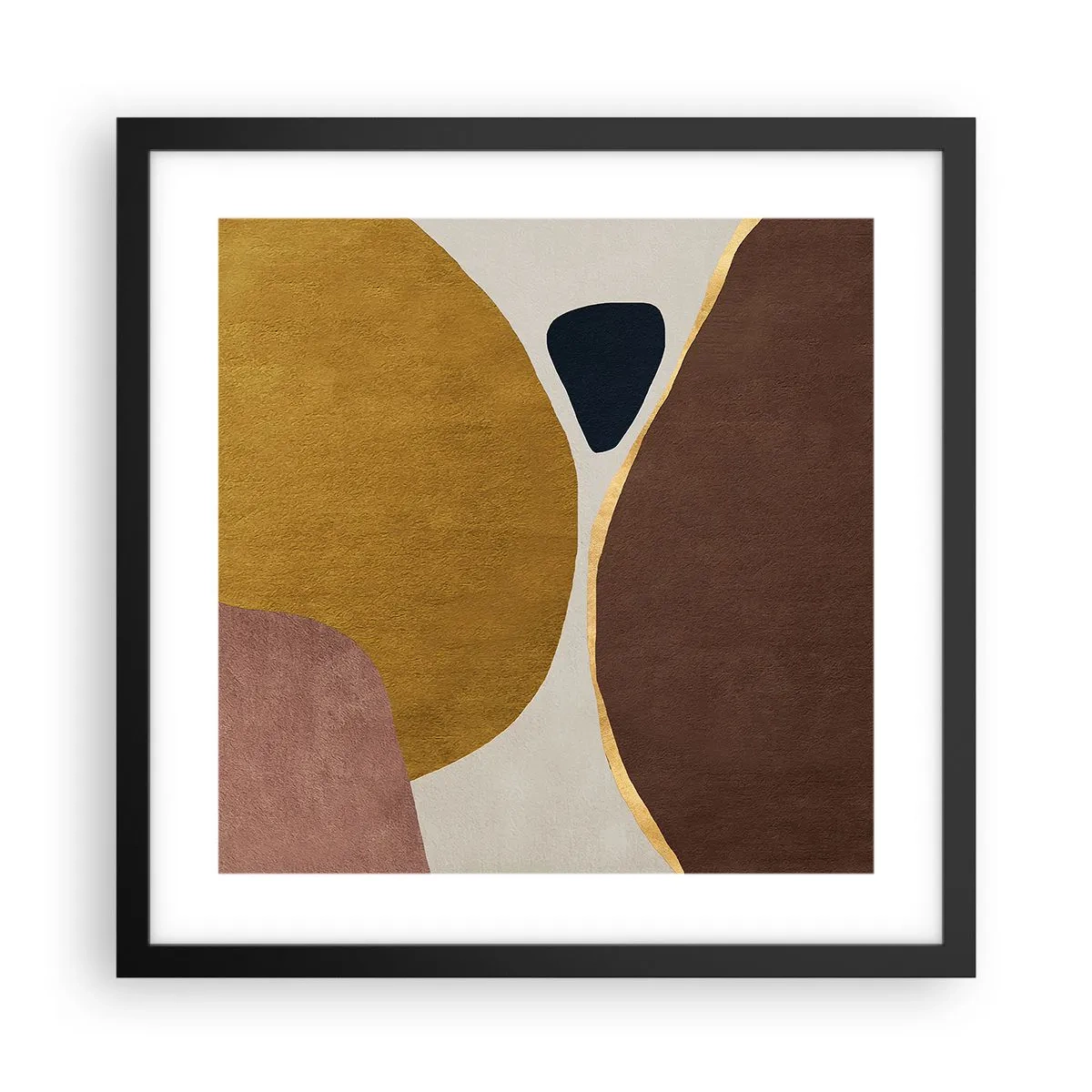Poster in black frame - Abstract - Place in sSace - 40x40 cm