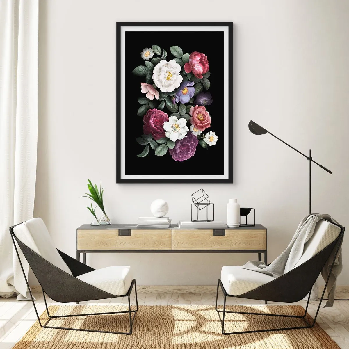 Poster in black frame - From an English Garden - 61x91 cm