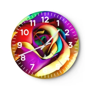 Wall clock - Clock on glass - It's Impossible - 40x40 cm