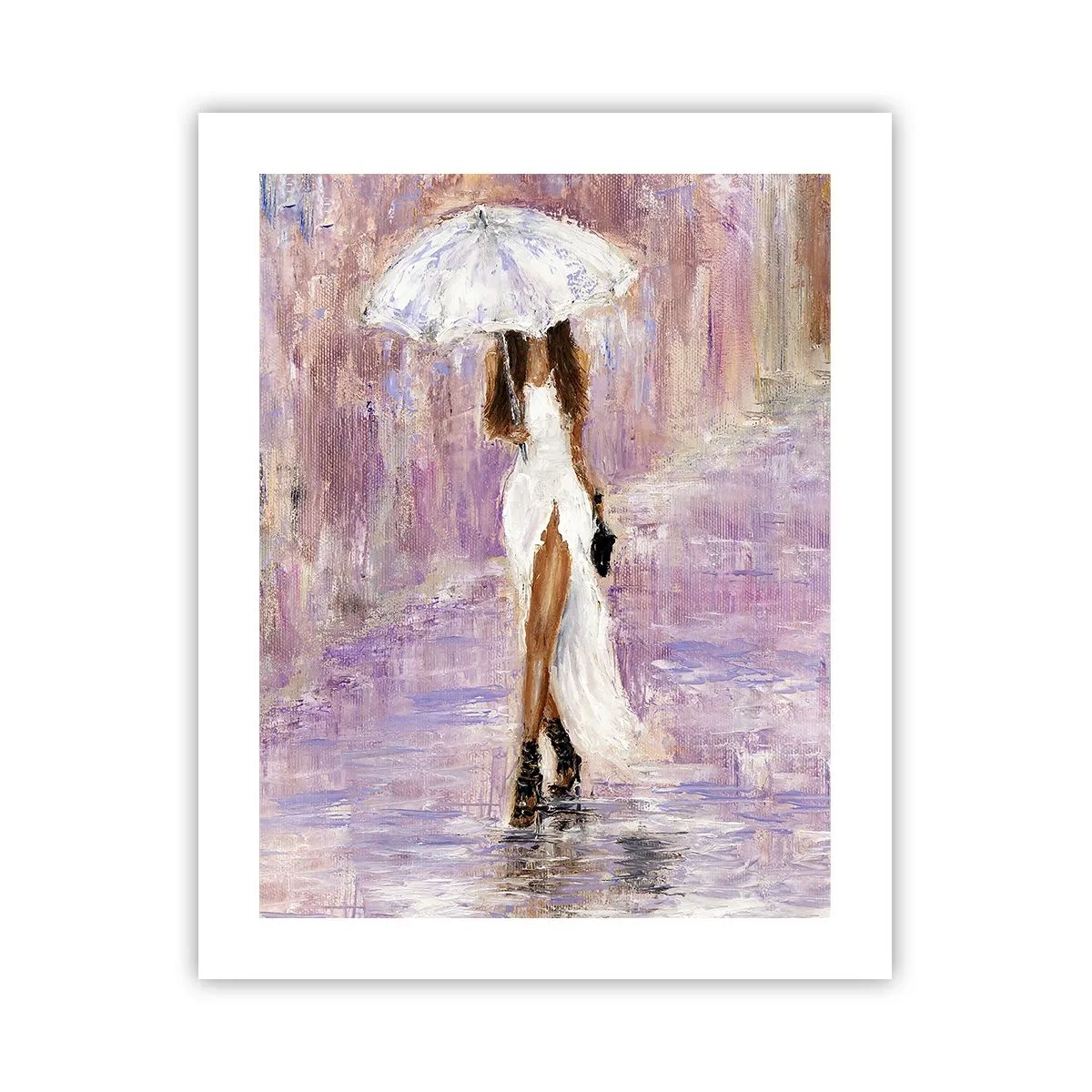 Poster - In Liliac Rain - 40x50 cm
