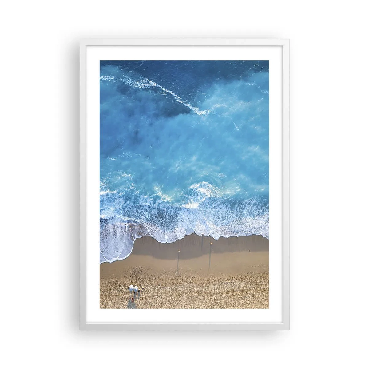 Poster in white frmae - Power of the Blue - 50x70 cm