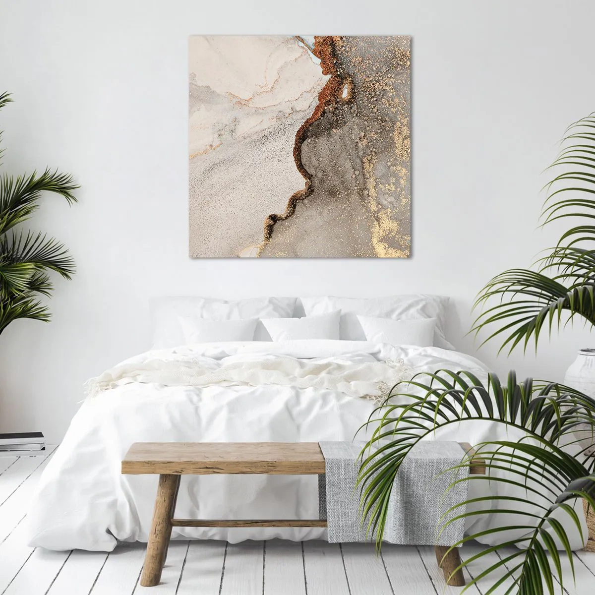 Canvas picture - On the Border of Colours - 30x30 cm