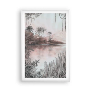 Poster in white frmae - Diary of a 19th Century Explorer - 61x91 cm