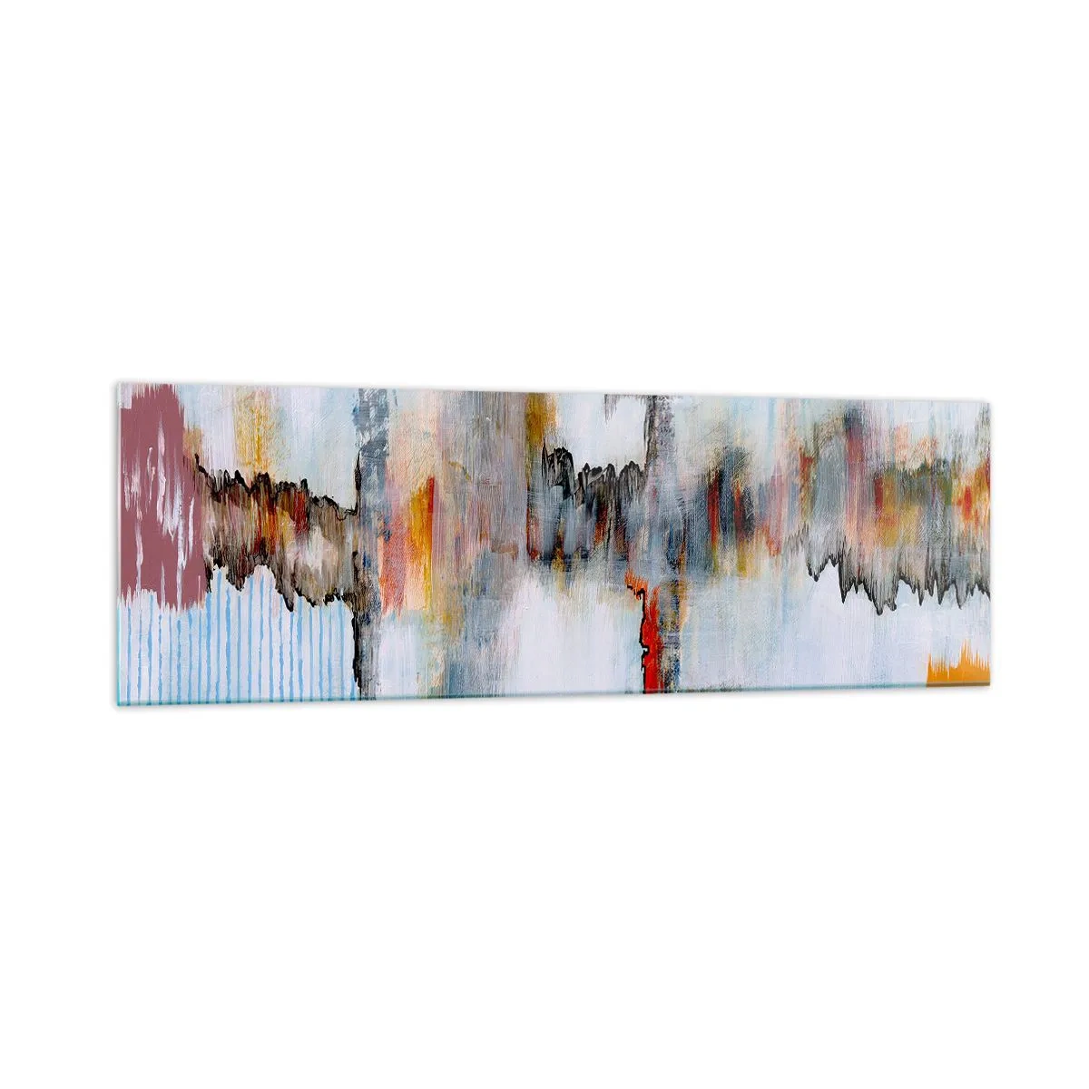 Glass picture - With a Stick on Water - 160x50 cm