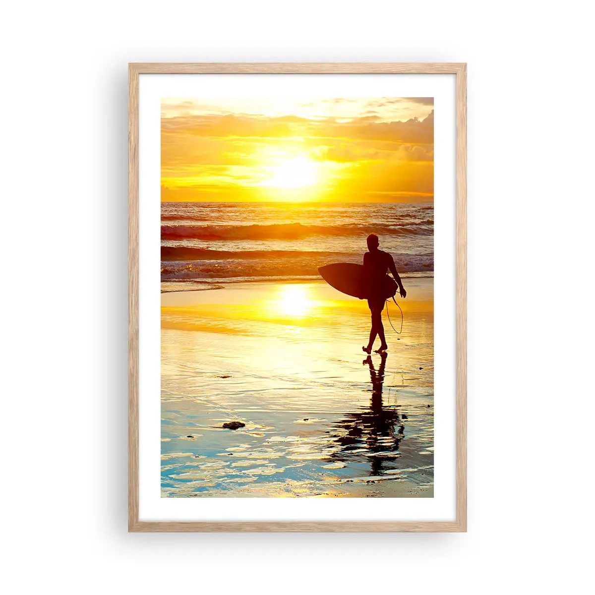 Poster in light oak frame - Return of a Warrior - 50x70 cm