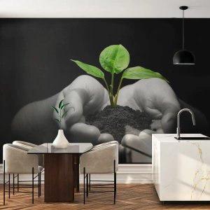 Self-Adhesive Photo Wallpaper Deluxe Sticker - I Love Nature, I Protect It - Nature, Life, Plant - 150x105 cm