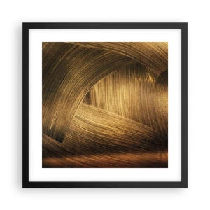 Poster in black frame - In a Golden Labirynth - 40x40 cm
