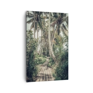 Canvas picture - Palmtree Alley - 80x120 cm