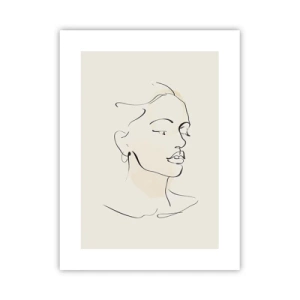 Poster - With a Decisive Line - 30x40 cm