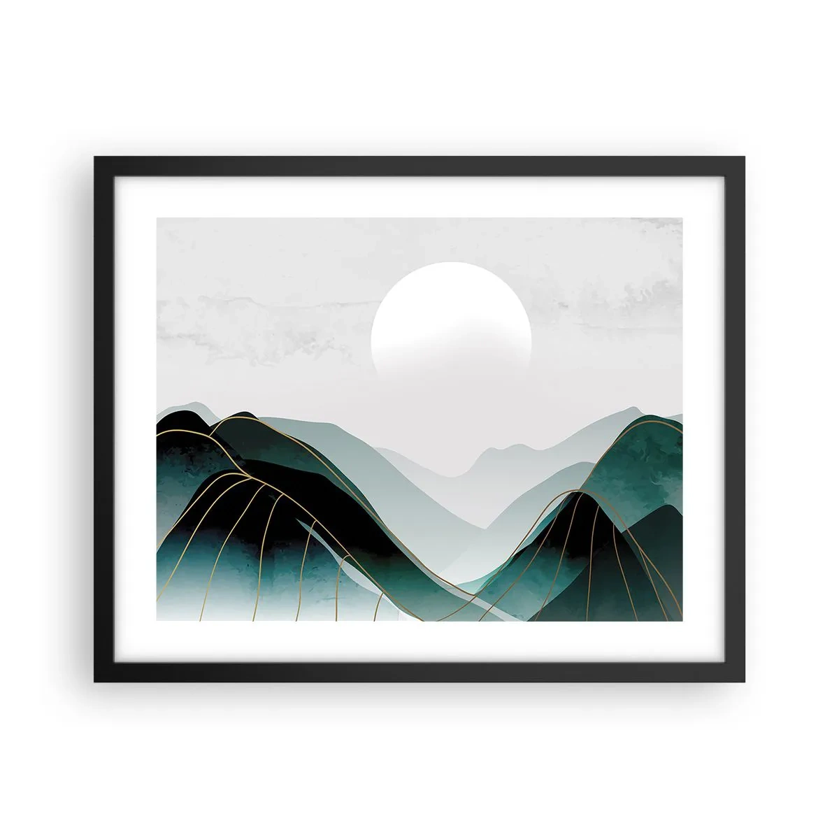 Poster in black frame - In Full Majesty - 50x40 cm