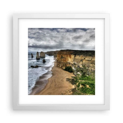 Poster in white frmae - Raw Beauty - 30x30 cm