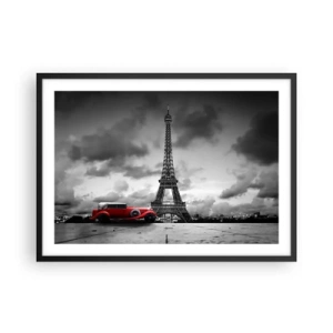 Poster in black frame - Not So Long Ago in Paris - 70x50 cm