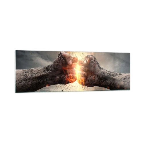 Glass picture - Stand Up and Fight - 160x50 cm