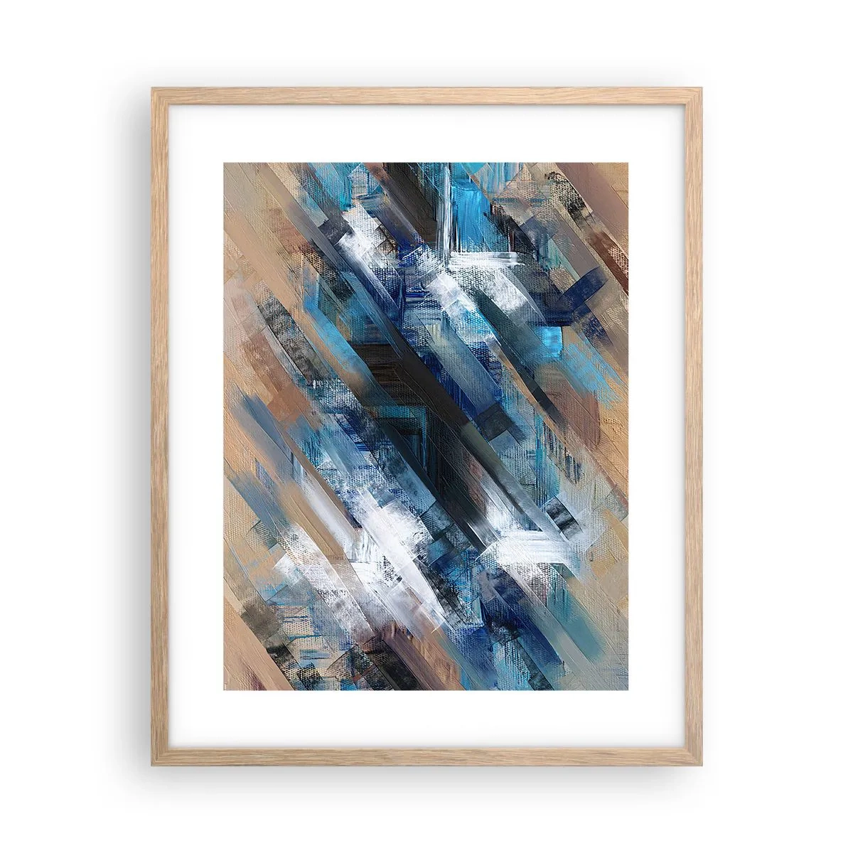 Poster in light oak frame - On the Blue Slant - 40x50 cm