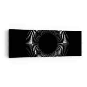 Canvas picture - Black Sun - 90x30 cm