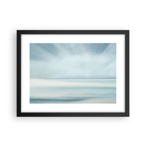 Poster in black frame - Calm up to the Horizon - 40x30 cm