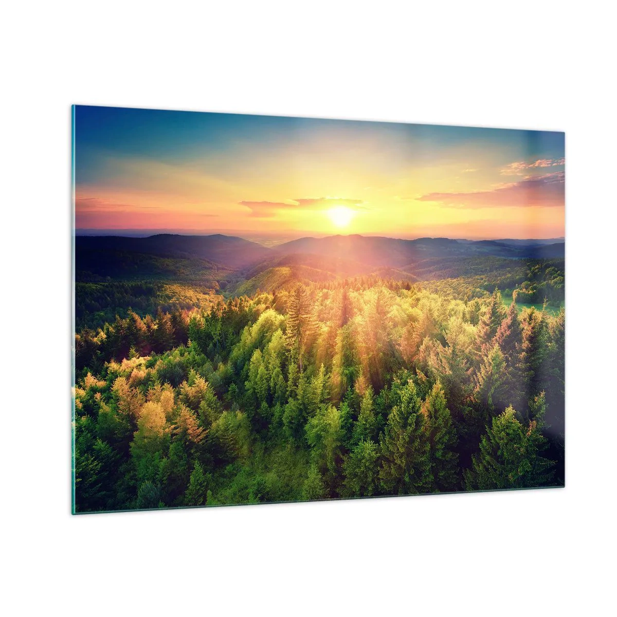 Glass picture - Peaks and Summits - 100x70 cm