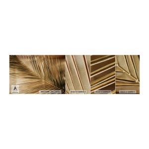 Photo Wallpaper Sample Premium Sand - Natural Colonnade - Palm Leaf, Graphics, Tropics - 100x30 cm