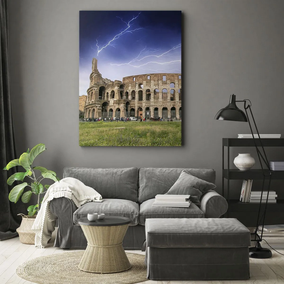 Canvas picture - Battle Arena - 45x80 cm