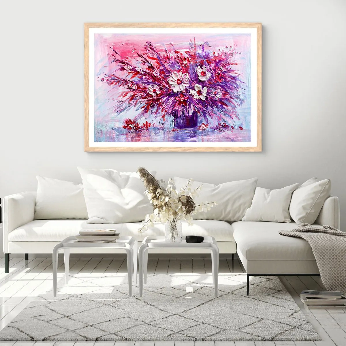 Poster in light oak frame - Innocence and Passion - 40x30 cm