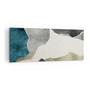 Canvas picture - Mosaic Composition with a Gold Thread - 100x40 cm