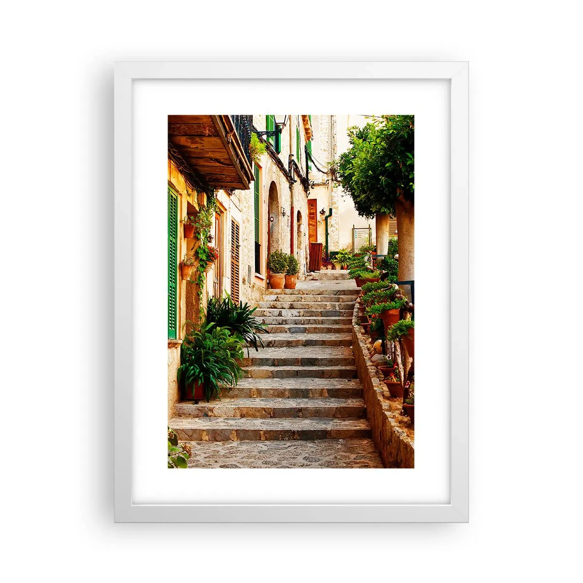 Poster in white frmae - Charm of Spanish Holidays - 30x40 cm