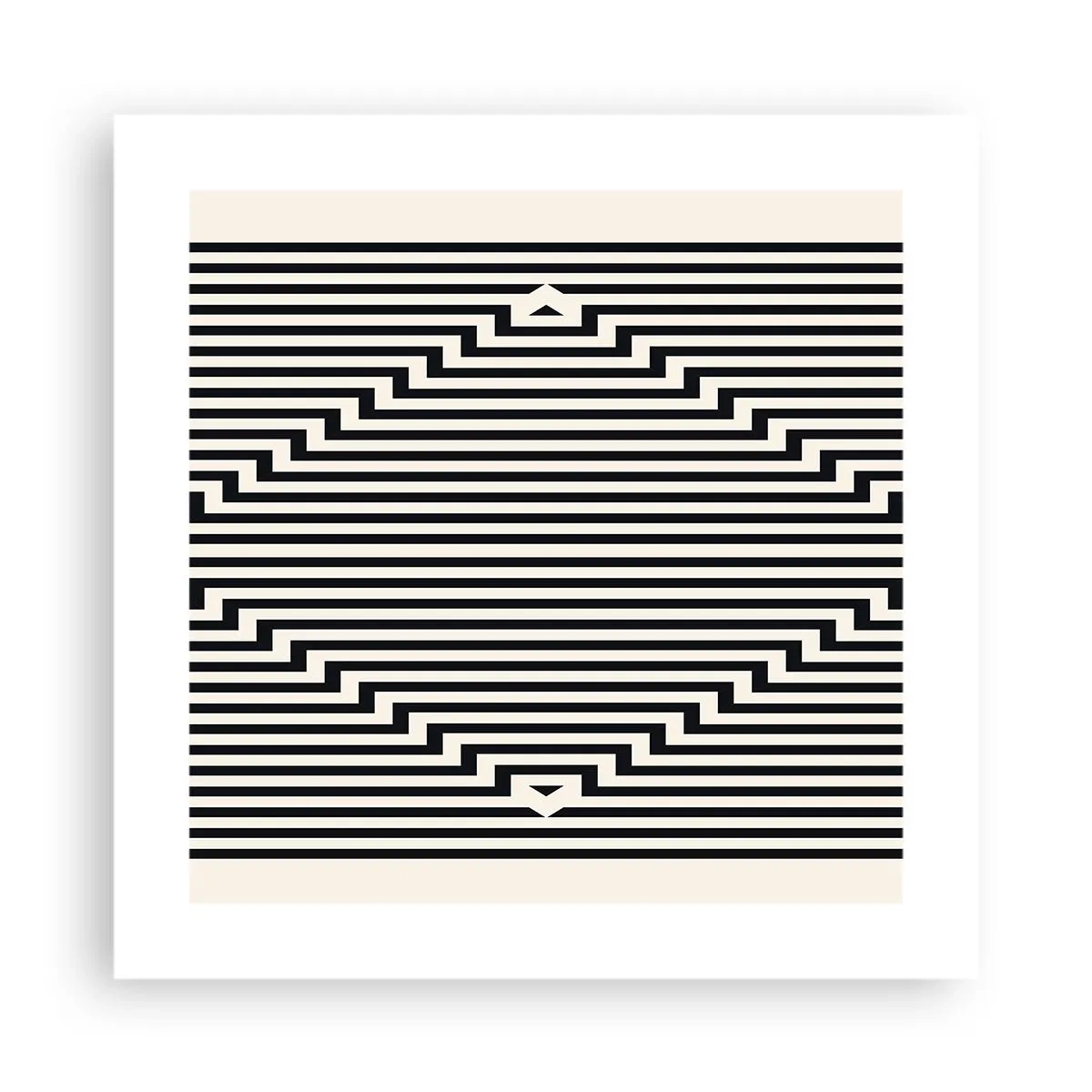 Poster - Geometrical Illusion - 40x40 cm