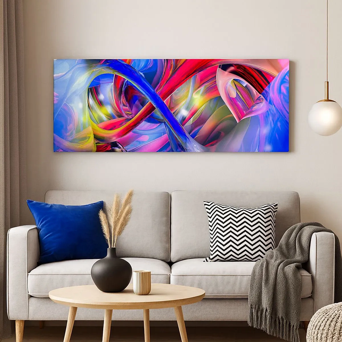 Canvas picture - Dance of Colours - 100x40 cm