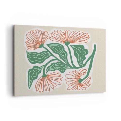 Canvas picture - Folk and Modern - 120x80 cm