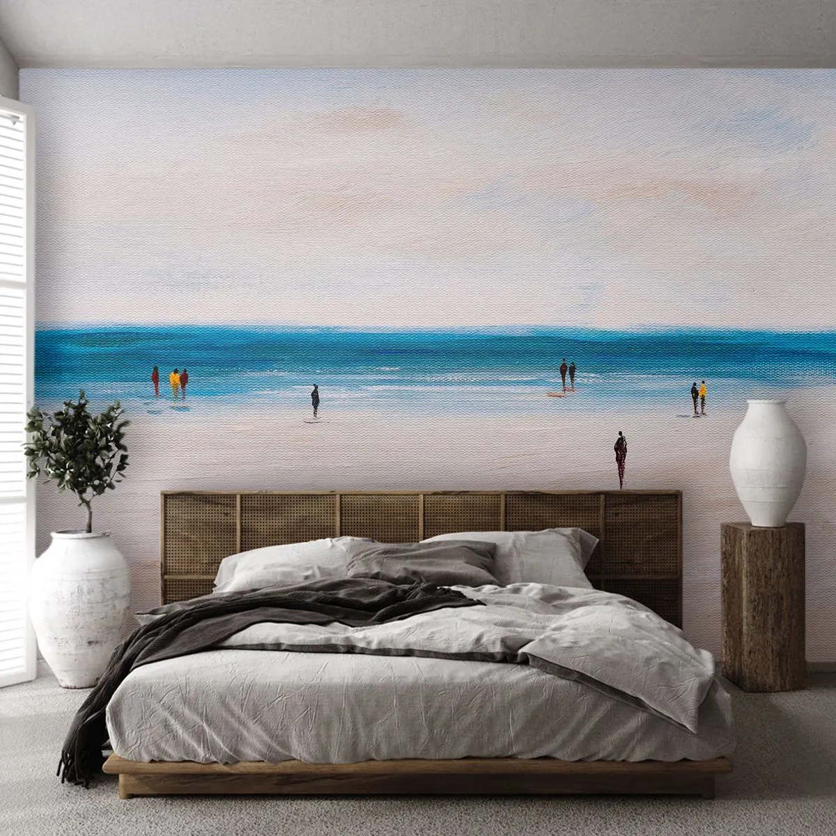 Photo Wallpaper Premium Sand - Natural Need - Beach, People, Minimalism - 100x70 cm