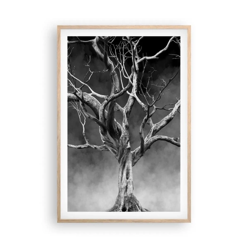 Poster in light oak frame - Primordial and Sacred - 61x91 cm