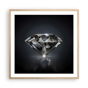 Poster in light oak frame - Girls' Best Friend - 60x60 cm