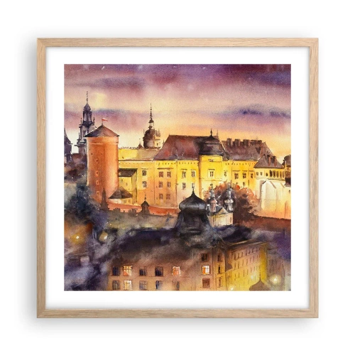 Poster in light oak frame - History and Fairytale - 50x50 cm