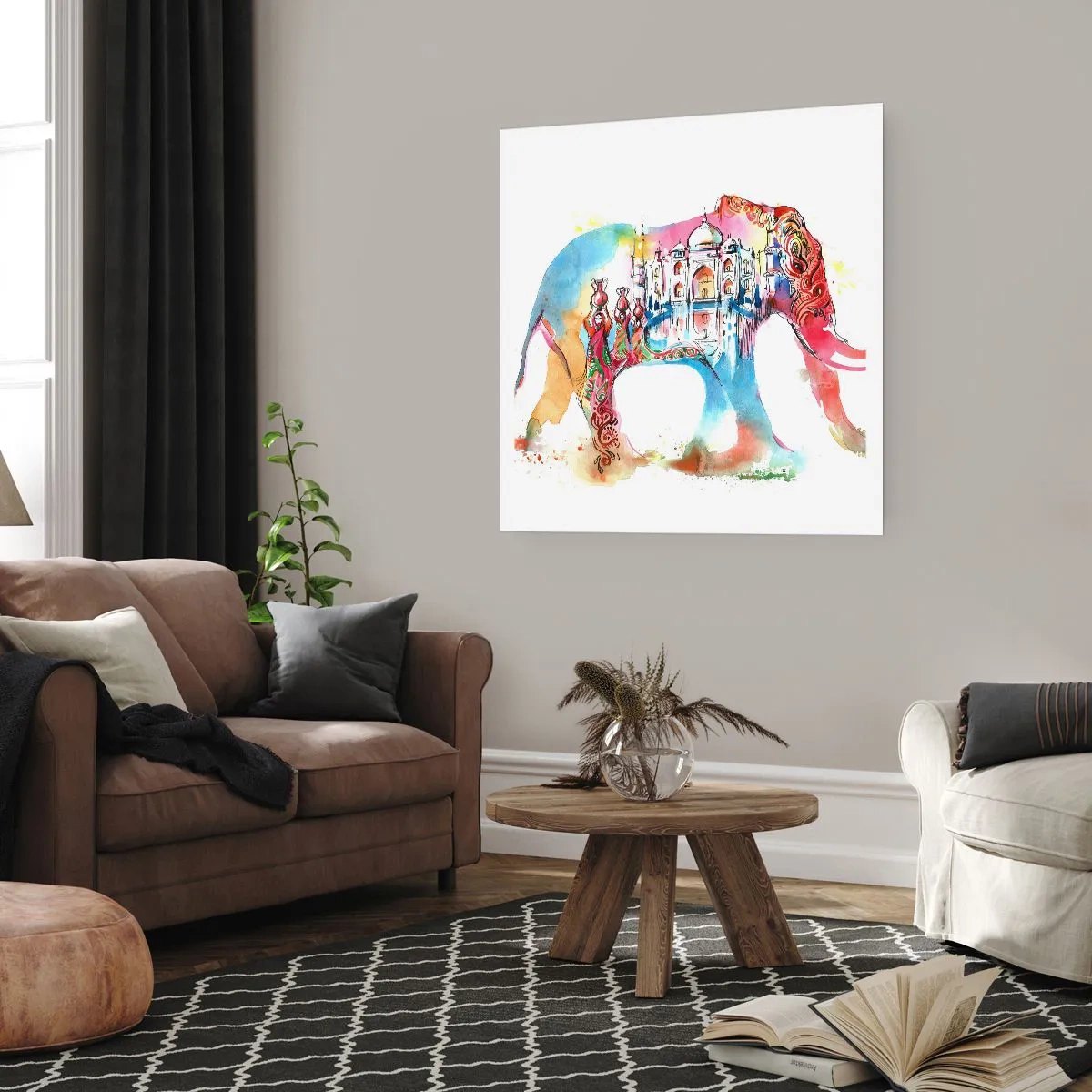 Poster - India - Atmosphere of Love - 30x30 cm