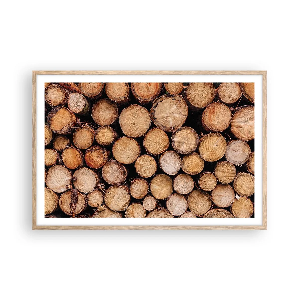 Poster in light oak frame - New Beginning - 91x61 cm