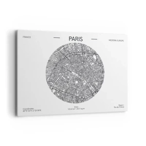 Canvas picture - Anatomy of Paris - 100x70 cm