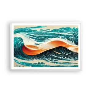 Poster in white frmae - Surfer's Dream - 91x61 cm
