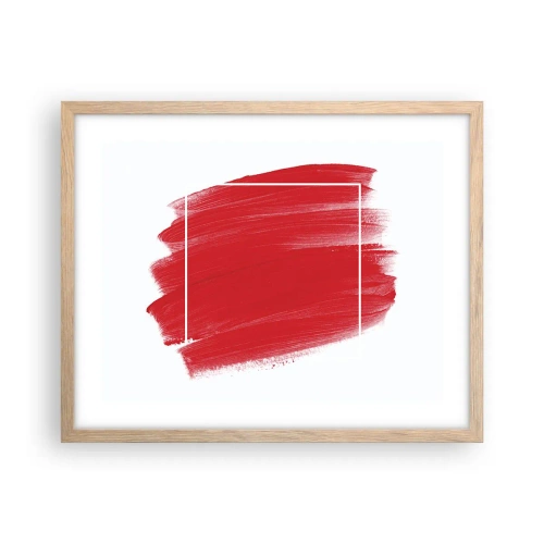 Poster in light oak frame - Without a Frame - 50x40 cm